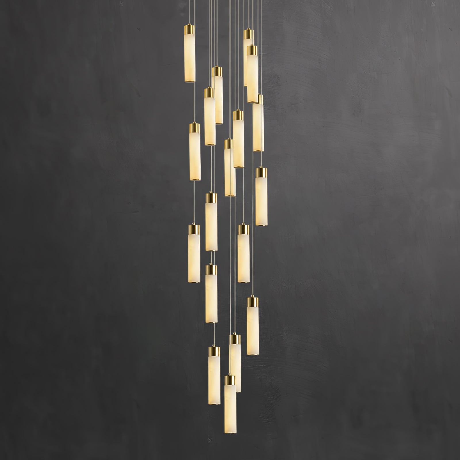 Luminous Alabaster Waterfall Chandelier product image