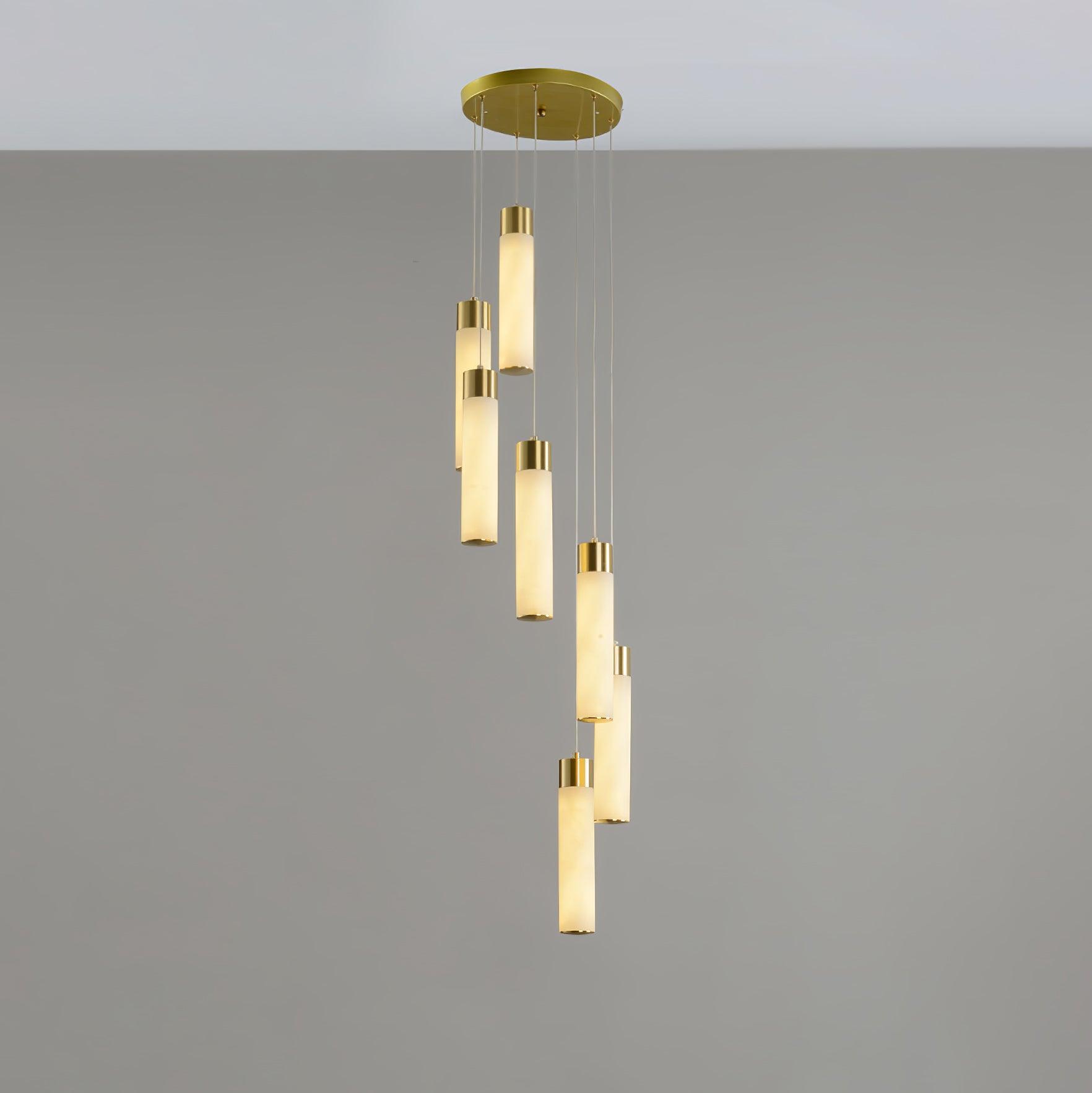 Luminous Alabaster Waterfall Chandelier product image
