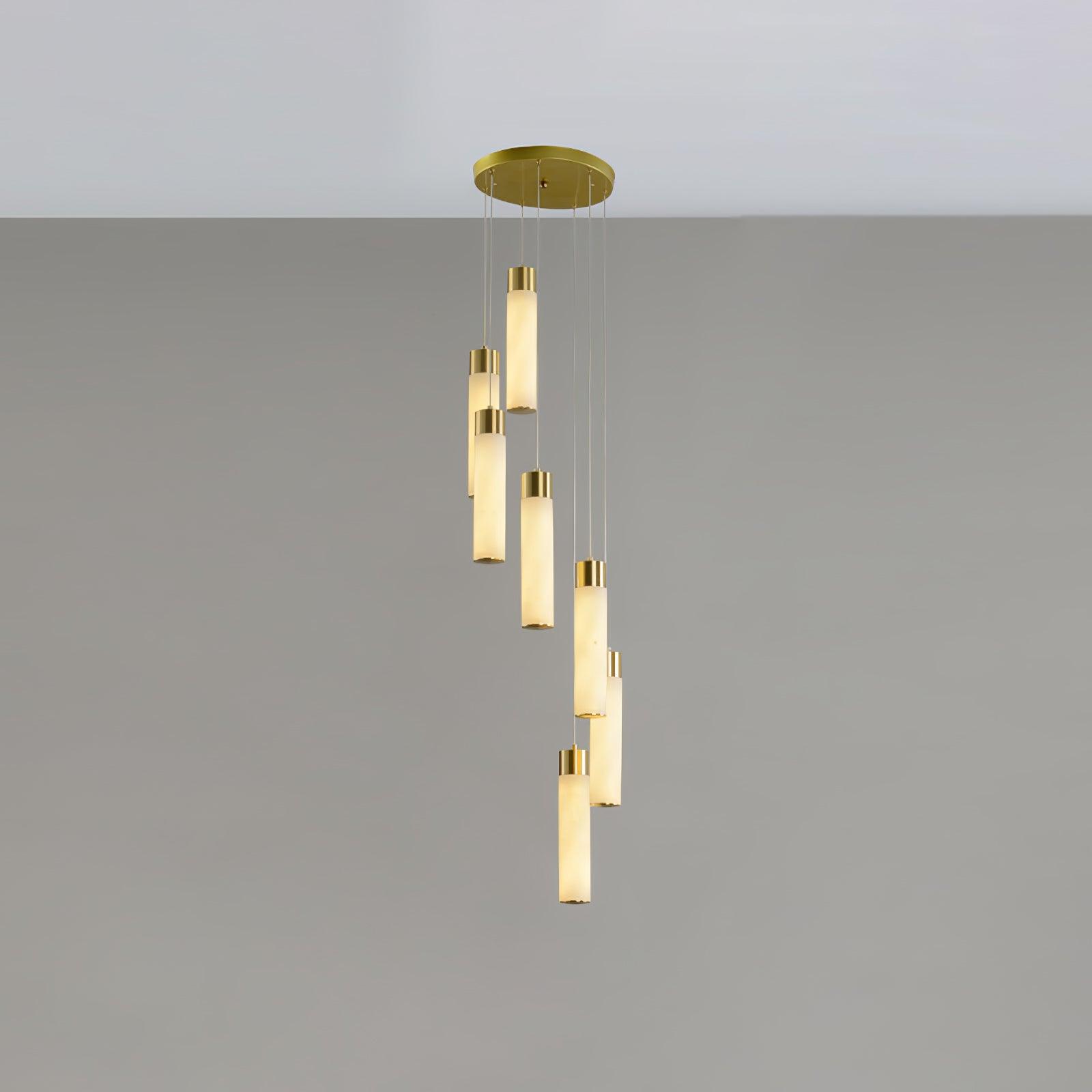 Luminous Alabaster Waterfall Chandelier product image
