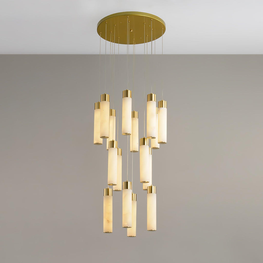 Luminous Alabaster Waterfall Chandelier product image