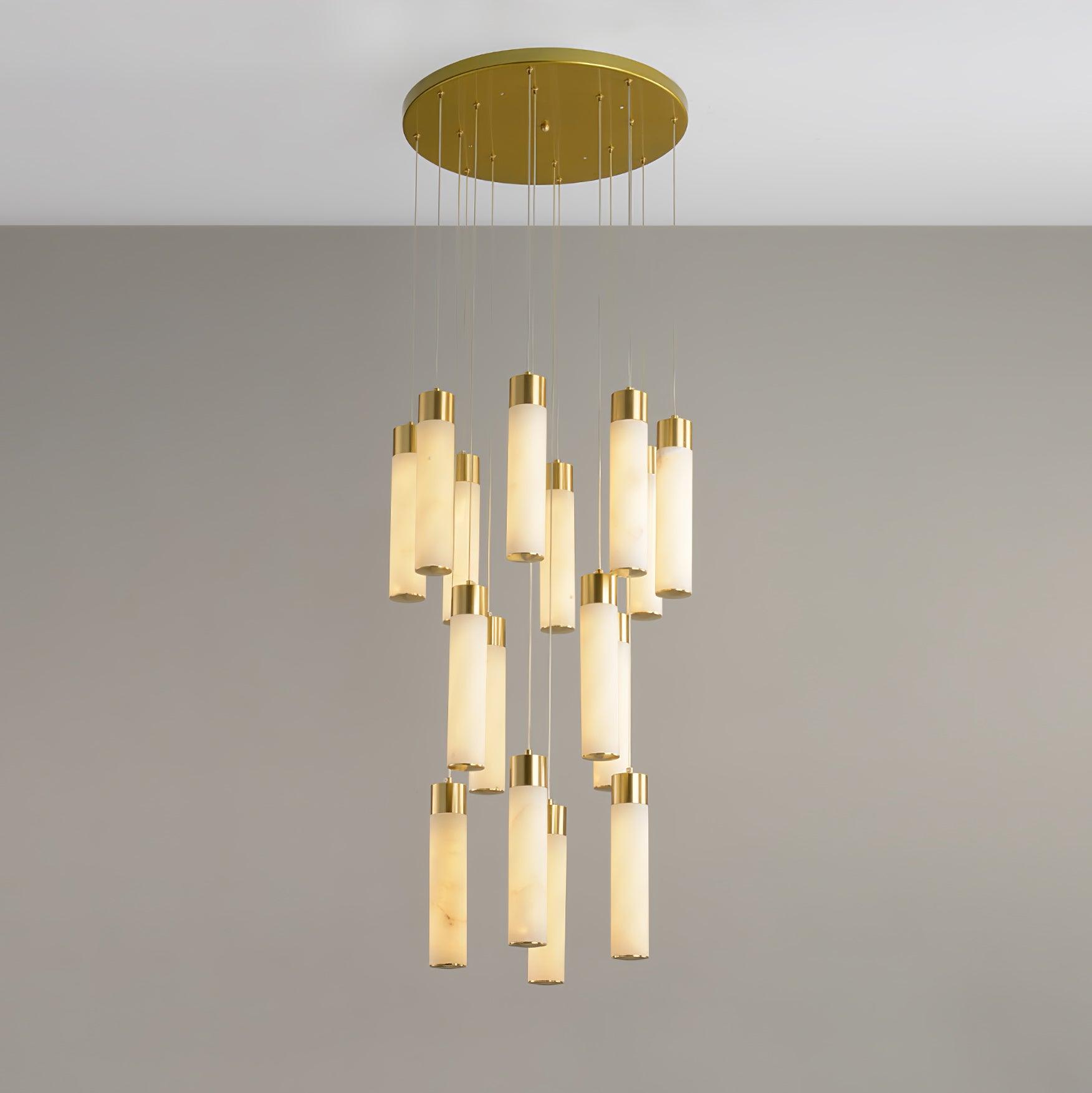 Luminous Alabaster Waterfall Chandelier product image