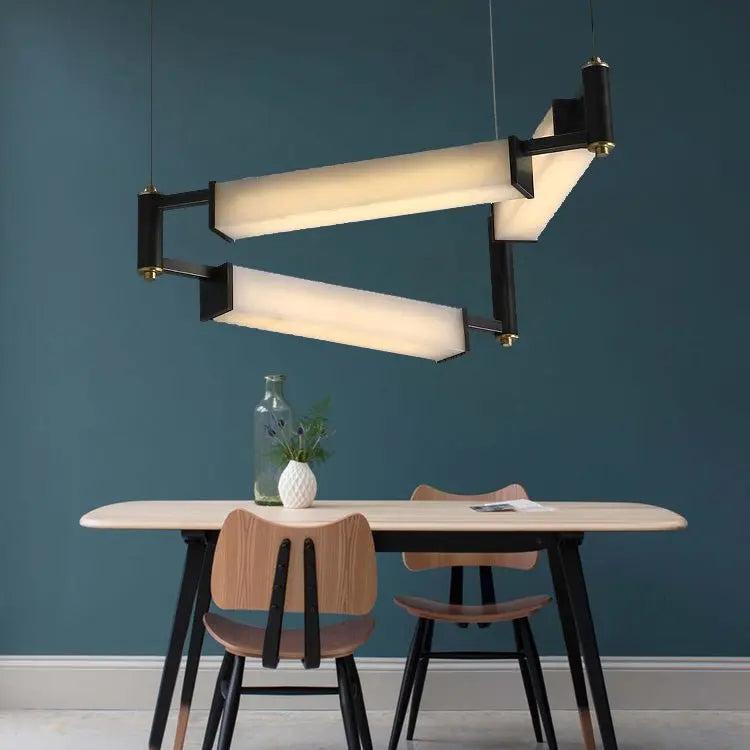 Spain Alabaster Modern Dining Room Chandeliers by Bling Lighting Studio
