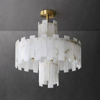 Spain Alabaster Flake Round Chandelier additional product view