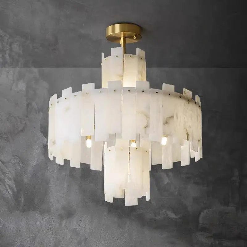 Spain Alabaster Flake Round Chandelier product image