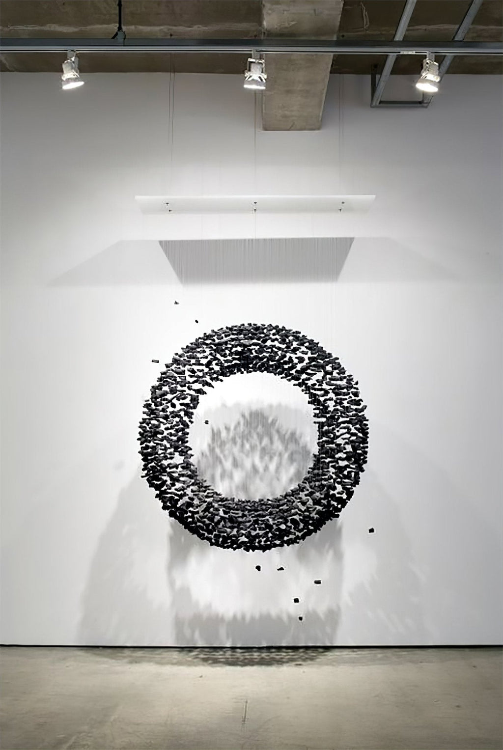 The Charcoal Halo LED Chandelier | Custom Size & Made-to-Order Lighting for Luxury Homes & Commercial Spaces