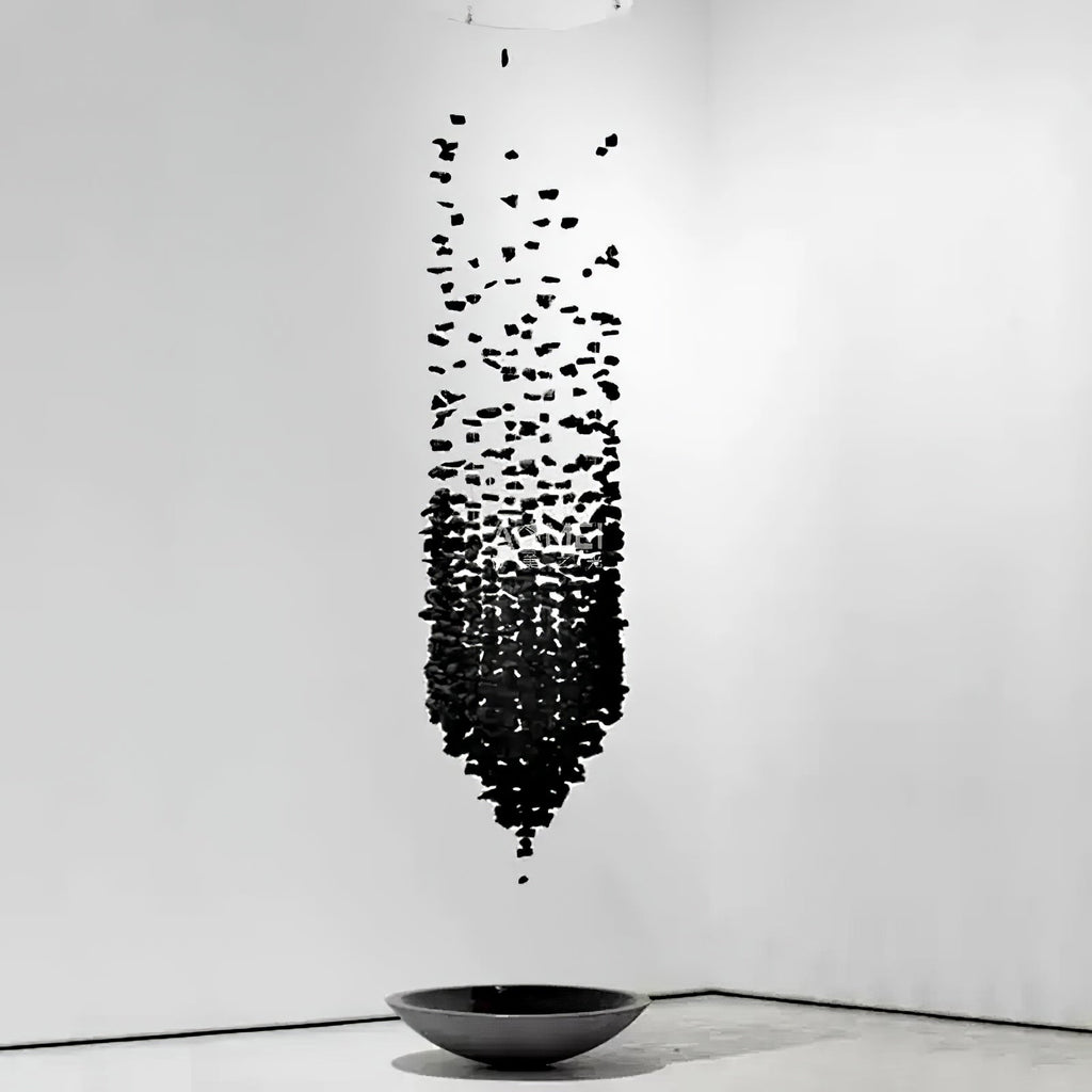 The Charcoal Halo LED Chandelier | Custom Size & Made-to-Order Lighting for Luxury Homes & Commercial Spaces