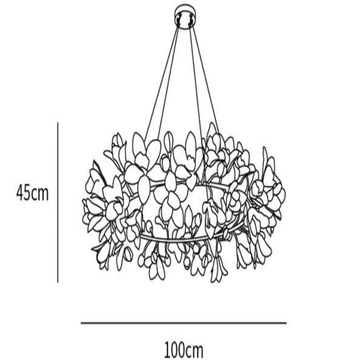 Branch Circular Blossom Chandelier