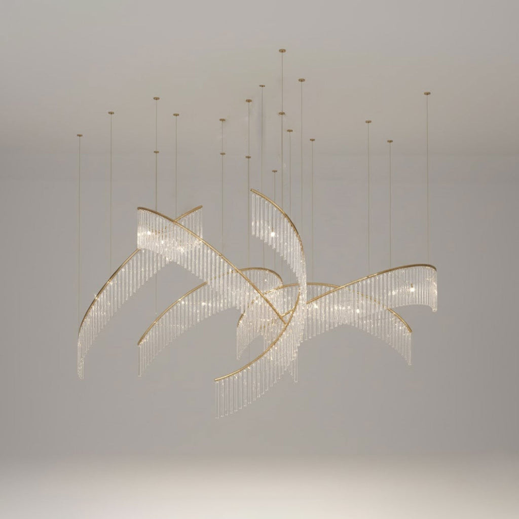 Luxury Fringe Waterfall Chandelier product image