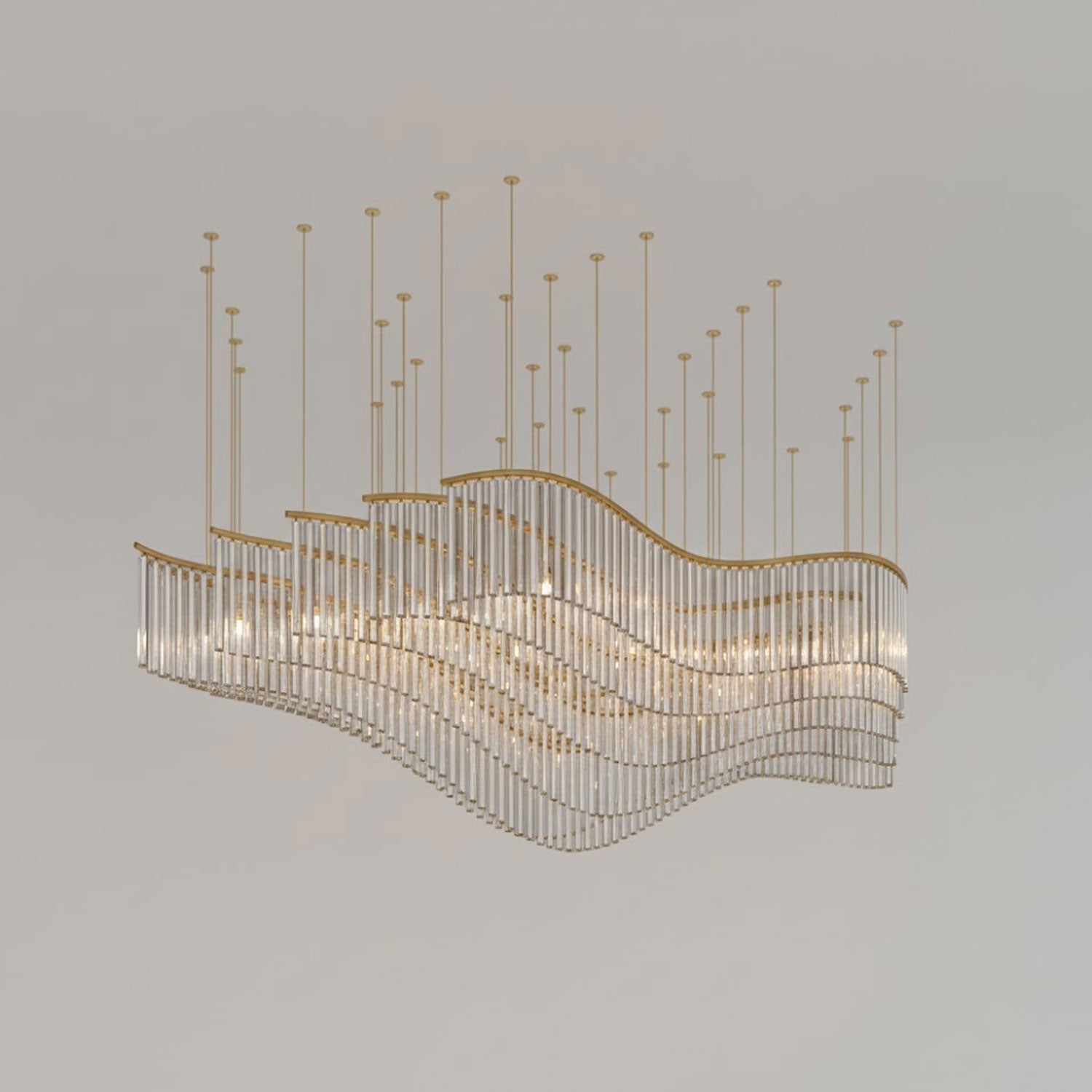 Luxury Fringe Waterfall Chandelier product image