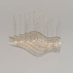 Luxury Waterfall Crystal Droplet Chandelier product image
