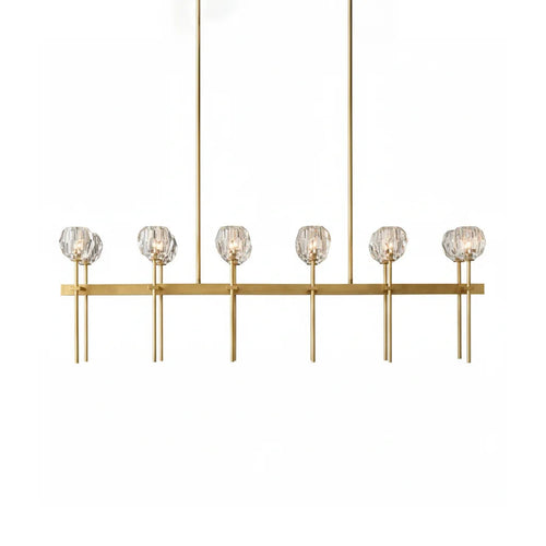 Crystal Ball Linear Chandelier