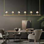 Crystal Ball Linear Chandelier