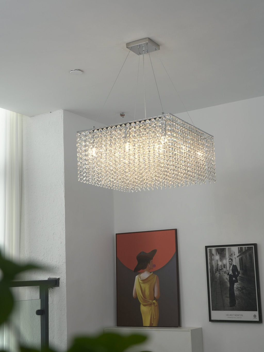 Crystal Frame Chandelier Crystal lighting by Bling Lighting Studio