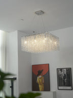 Crystal Frame Chandelier Crystal lighting by Bling Lighting Studio