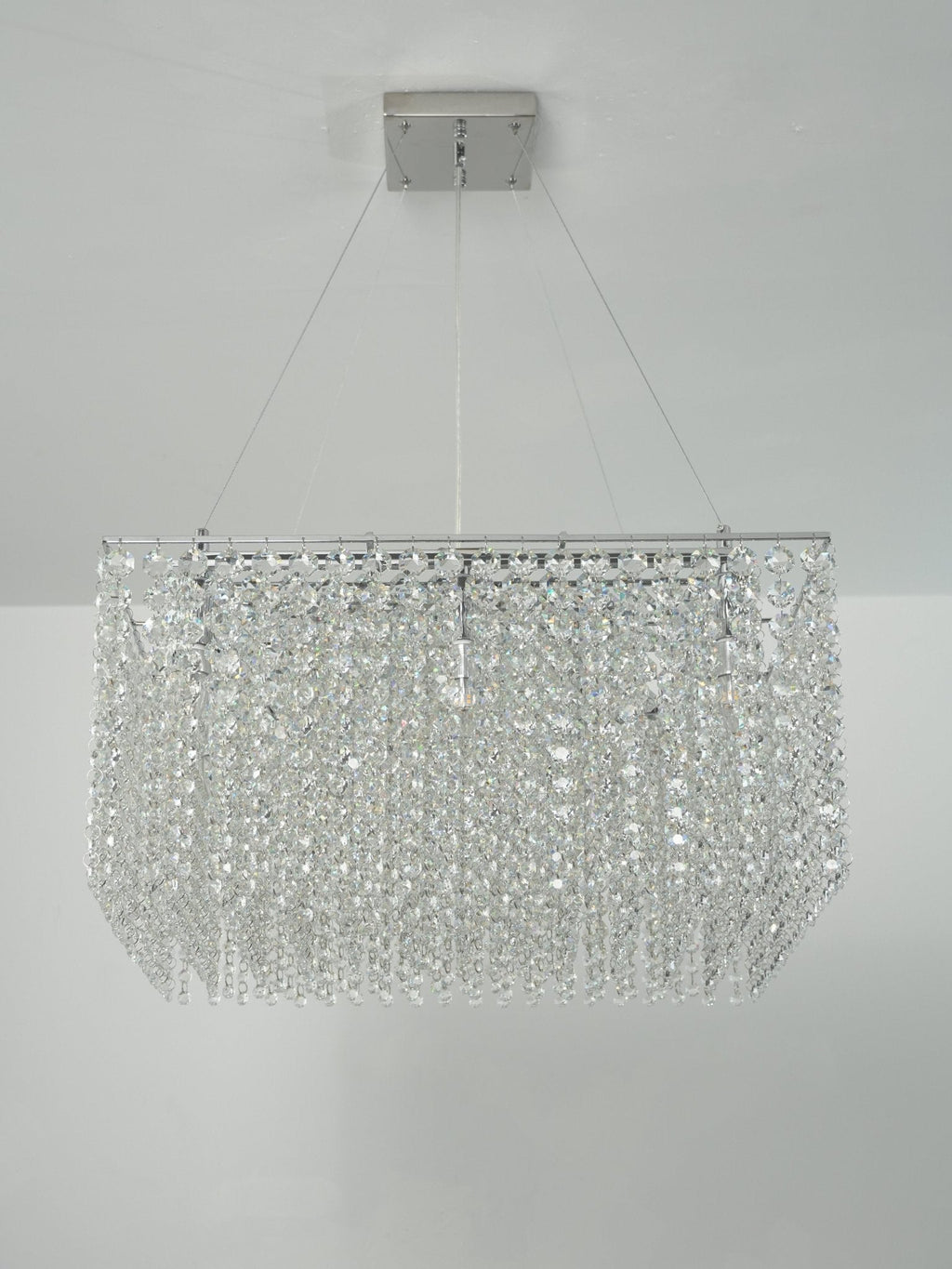 Crystal Frame Chandelier Crystal lighting by Bling Lighting Studio