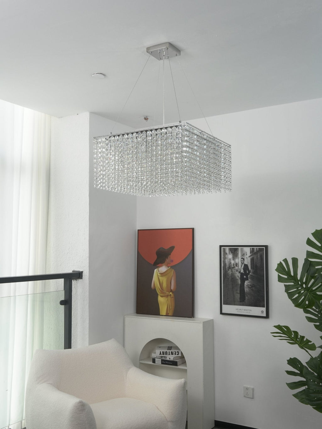 Crystal Frame Chandelier Crystal lighting by Bling Lighting Studio