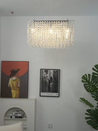 Crystal Frame Chandelier Crystal lighting by Bling Lighting Studio