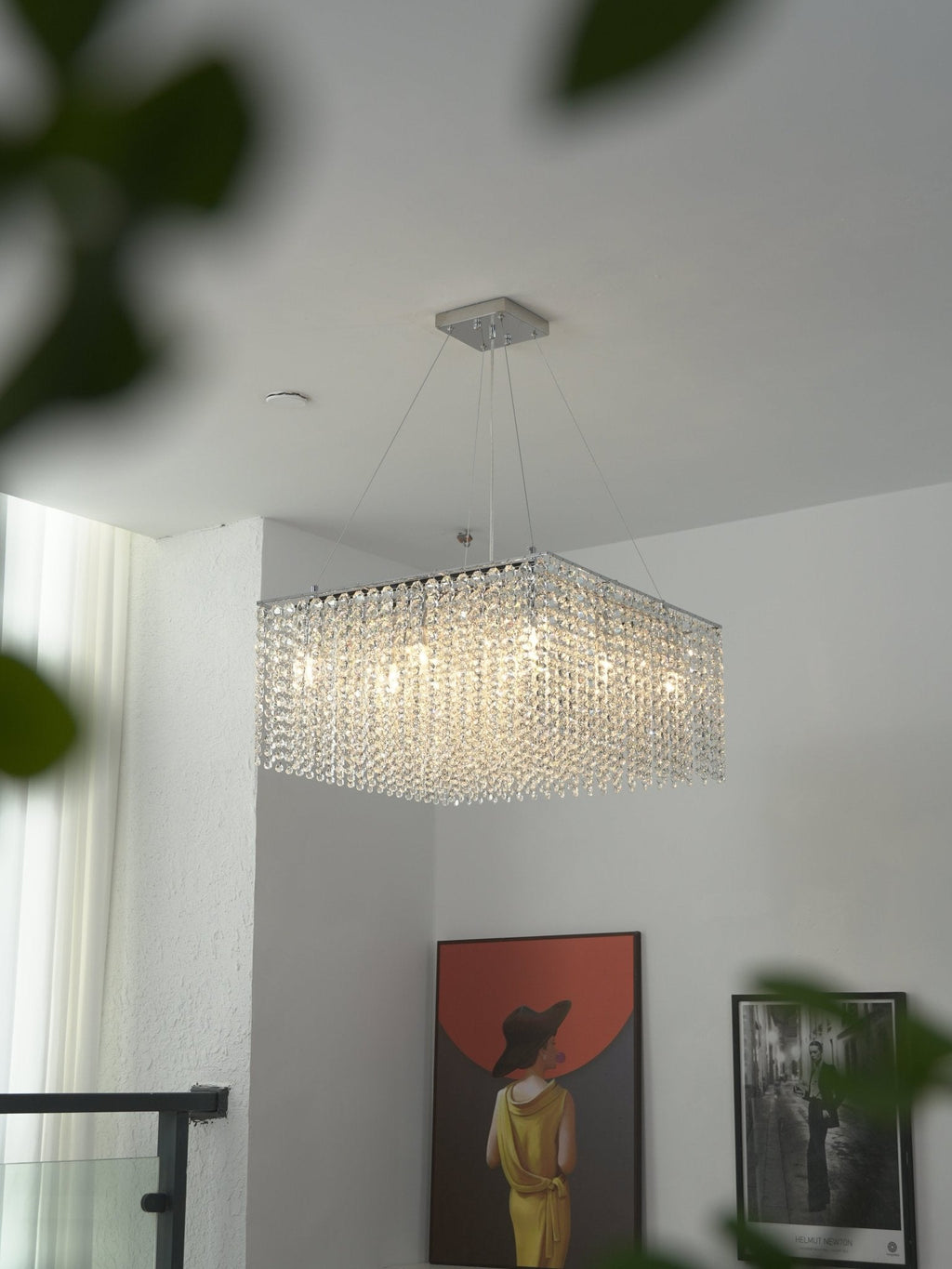 Crystal Frame Chandelier Crystal lighting by Bling Lighting Studio
