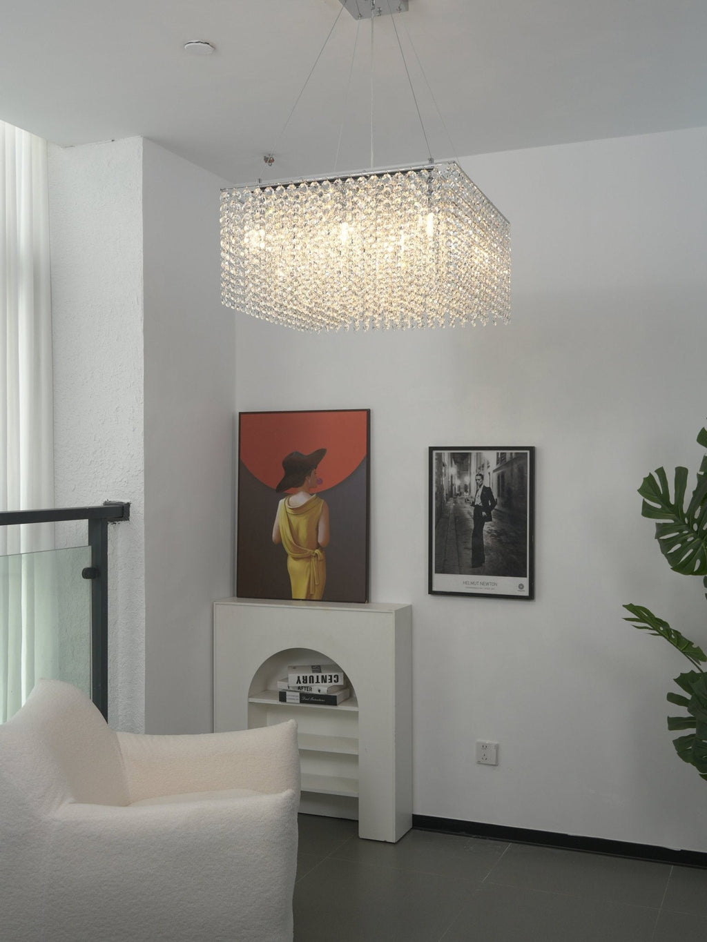 Crystal Frame Chandelier Crystal lighting by Bling Lighting Studio