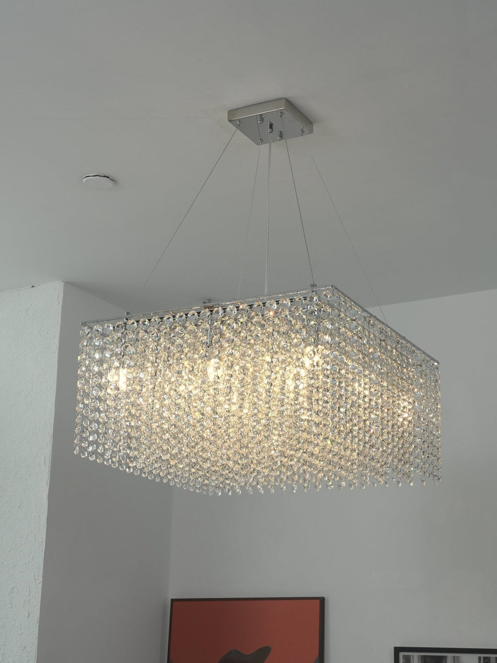 Crystal Frame Chandelier Crystal lighting by Bling Lighting Studio