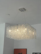 Crystal Frame Chandelier Crystal lighting by Bling Lighting Studio