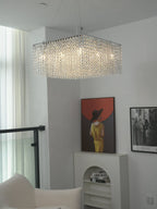 Crystal Frame Chandelier Crystal lighting by Bling Lighting Studio