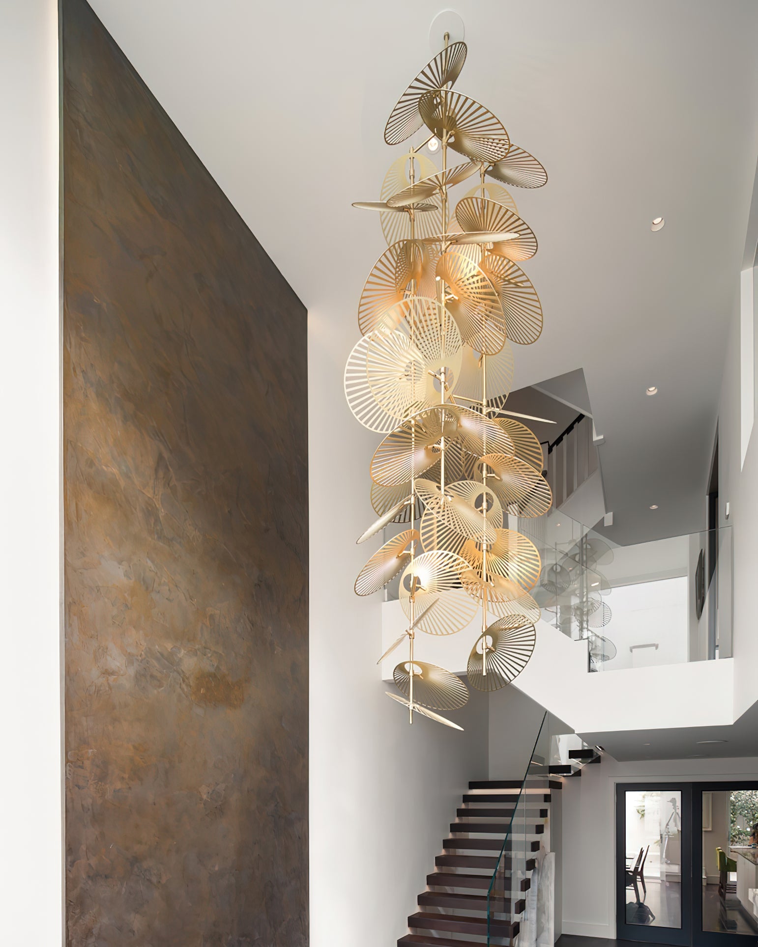 Luxury Cattail Leaf Chandelier product image
