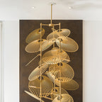Luxury Cattail Leaf Chandelier product image
