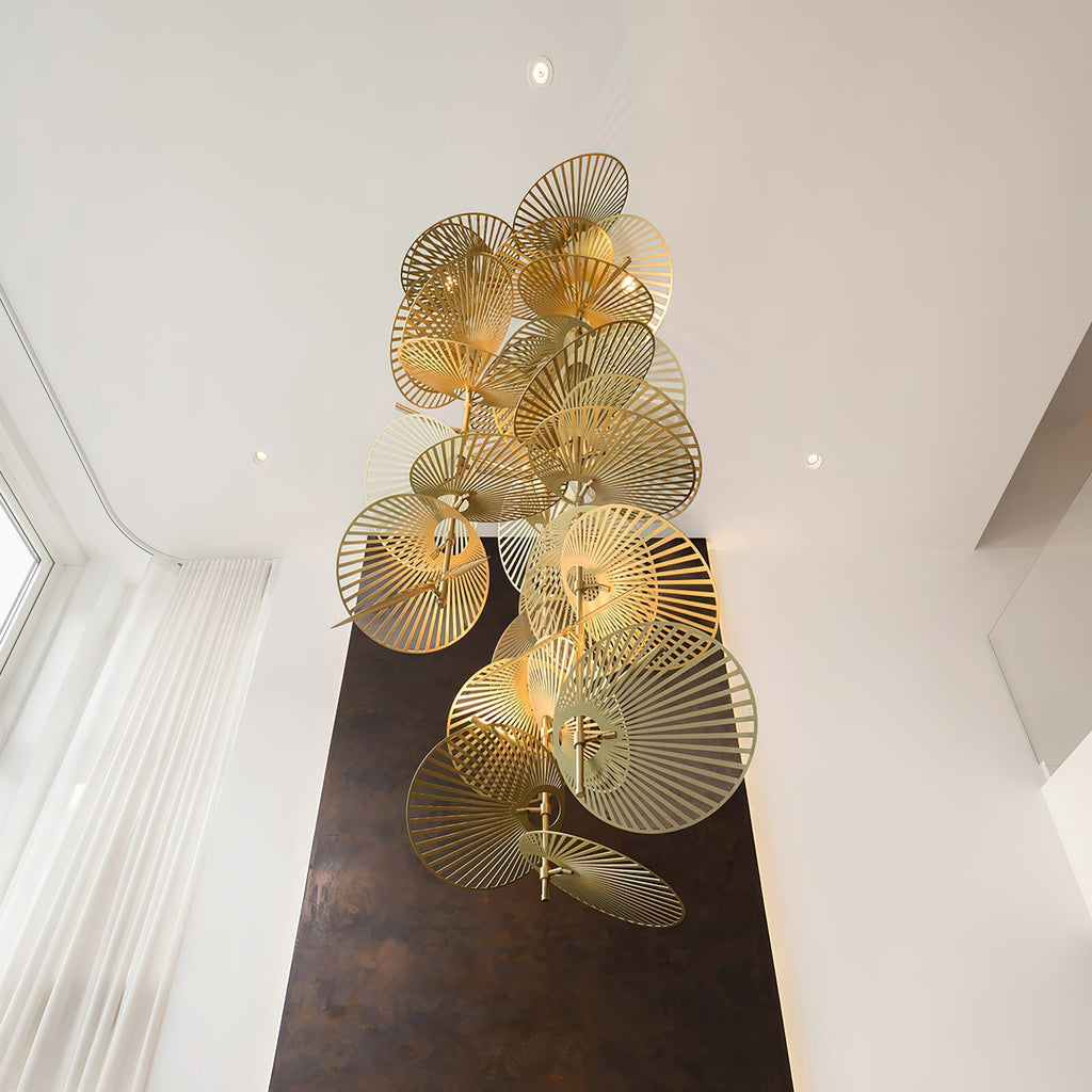 Luxury Cattail Leaf Chandelier product image