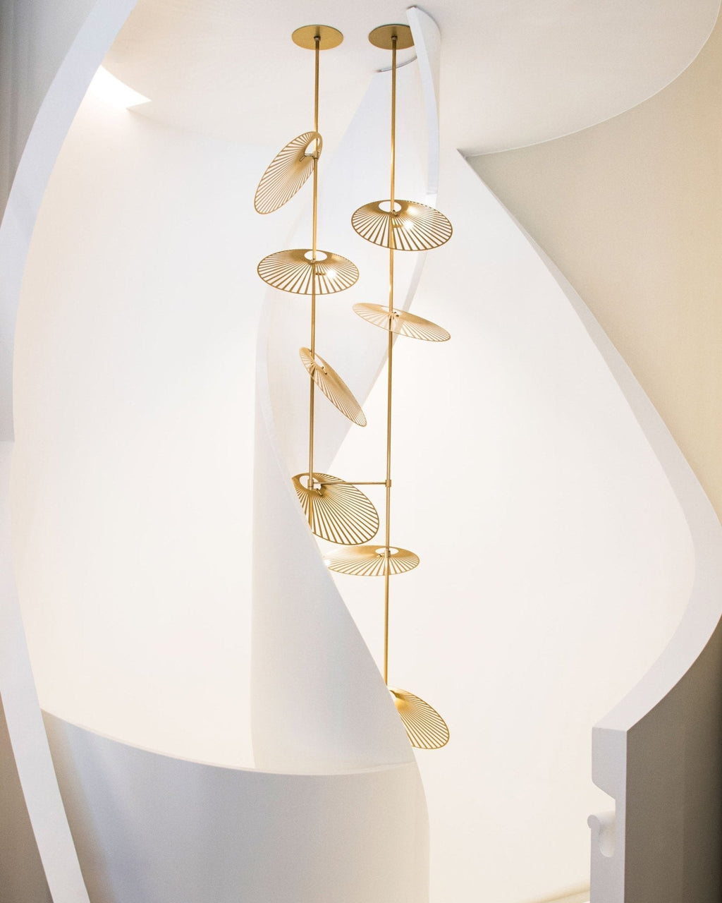 Luxury Cattail Leaf Chandelier detail view