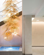 Luxury Cattail Leaf Chandelier product image