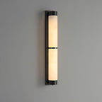 Cylindra Alabaster Brass Wall Light