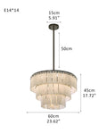 Stairwell Luxury Modern LED High Ceiling Large Alabaster Chandelier by Bling Lighting Studio