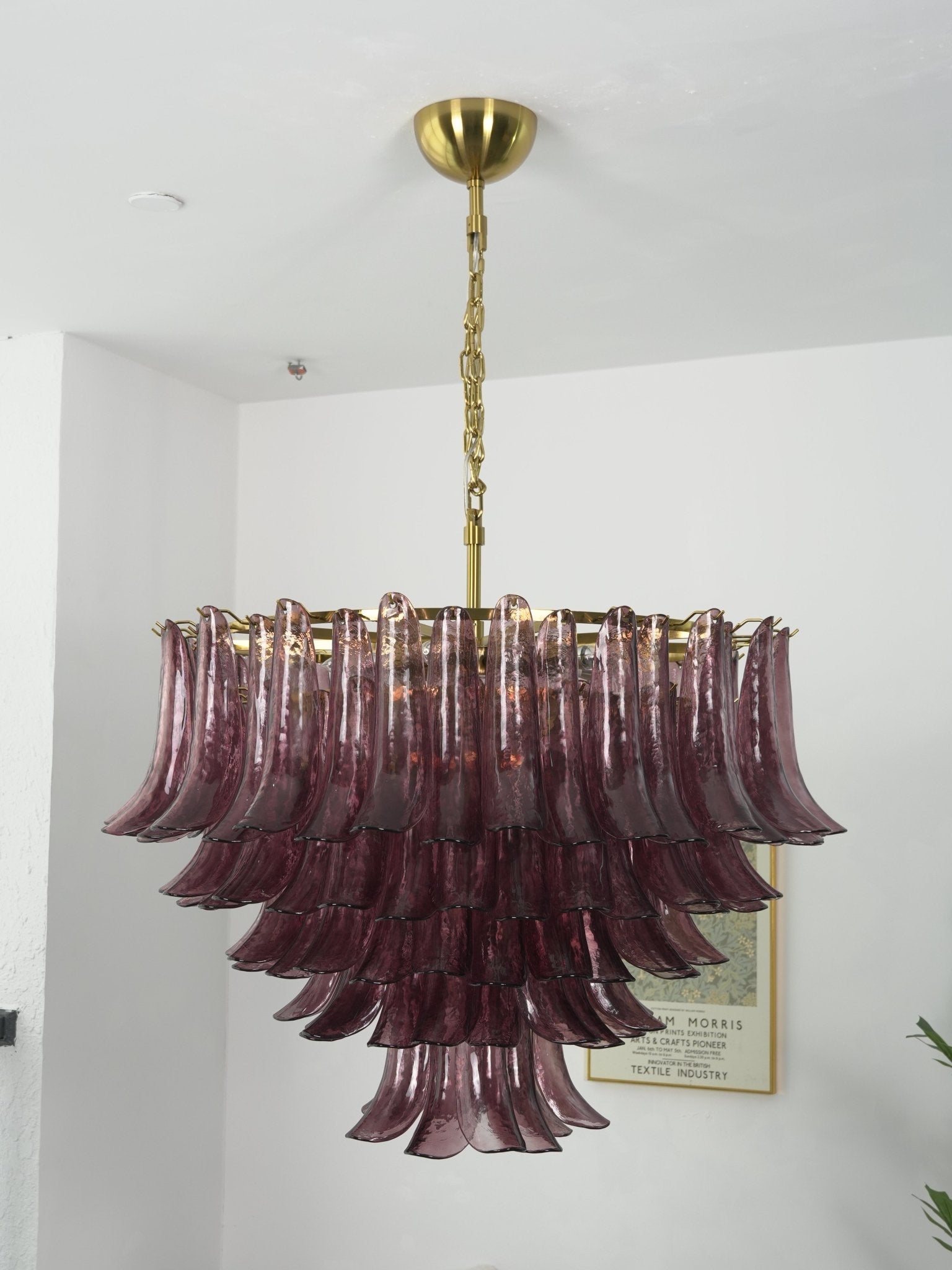 Amethyst Bloom Chandelier Glass lighting by Bling Lighting Studio