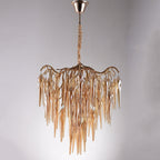Glacier Organic Branch Round Chandelier by Bling Lighting Studio