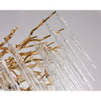 Glacier Organic Branch Round Chandelier by Bling Lighting Studio