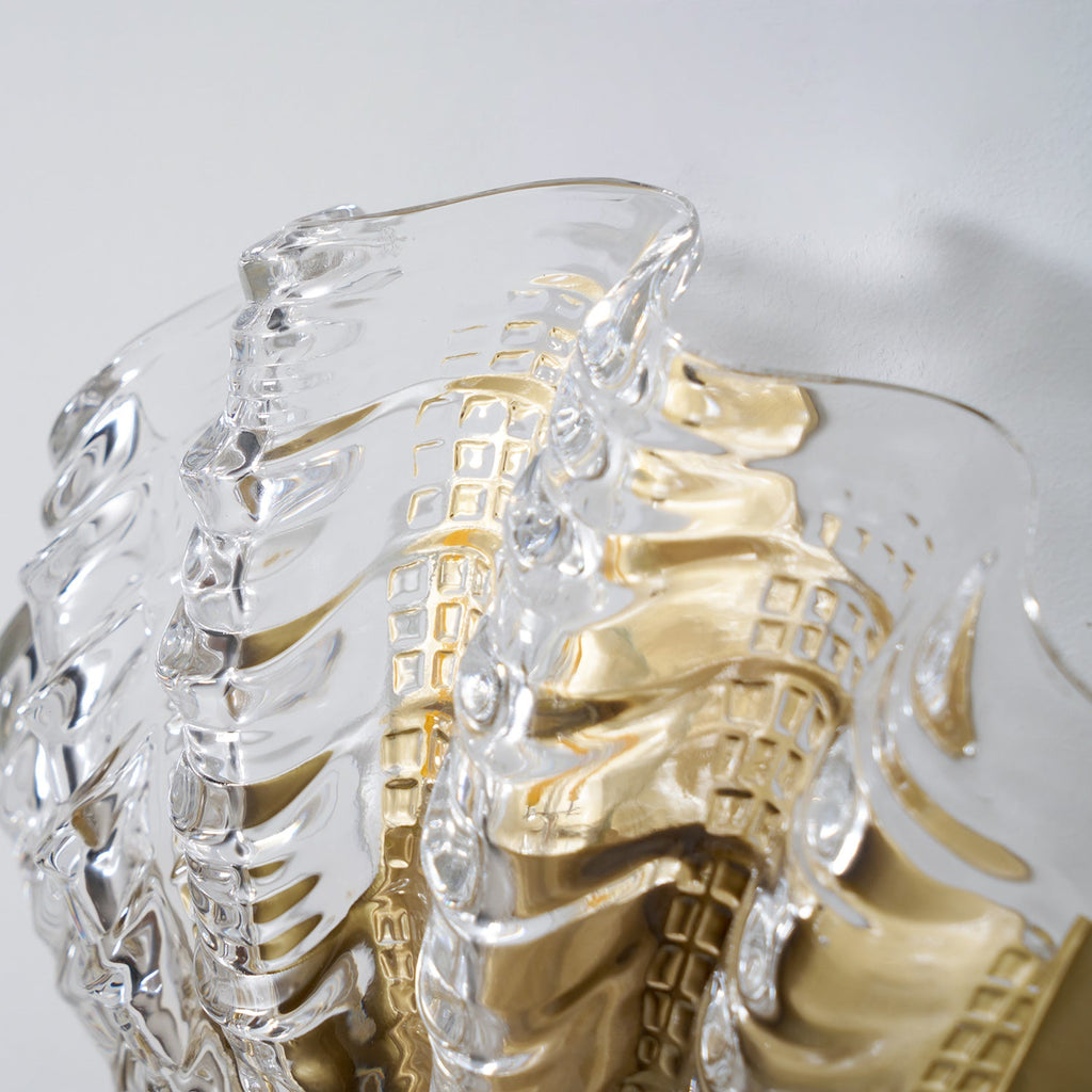 Art Deco Scallop Wall Light Glass lighting by Bling Lighting Studio