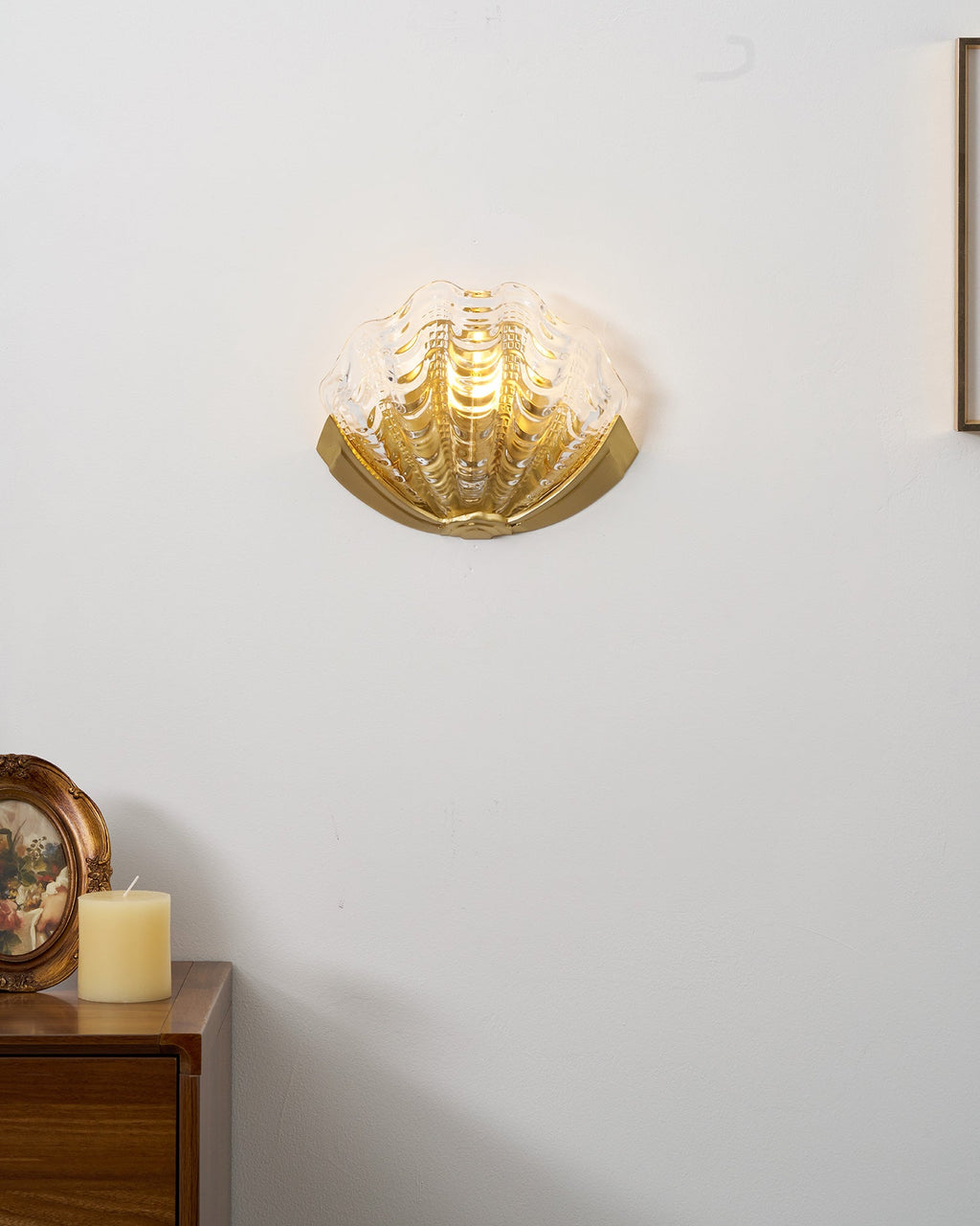 Art Deco Scallop Wall Light Glass lighting by Bling Lighting Studio