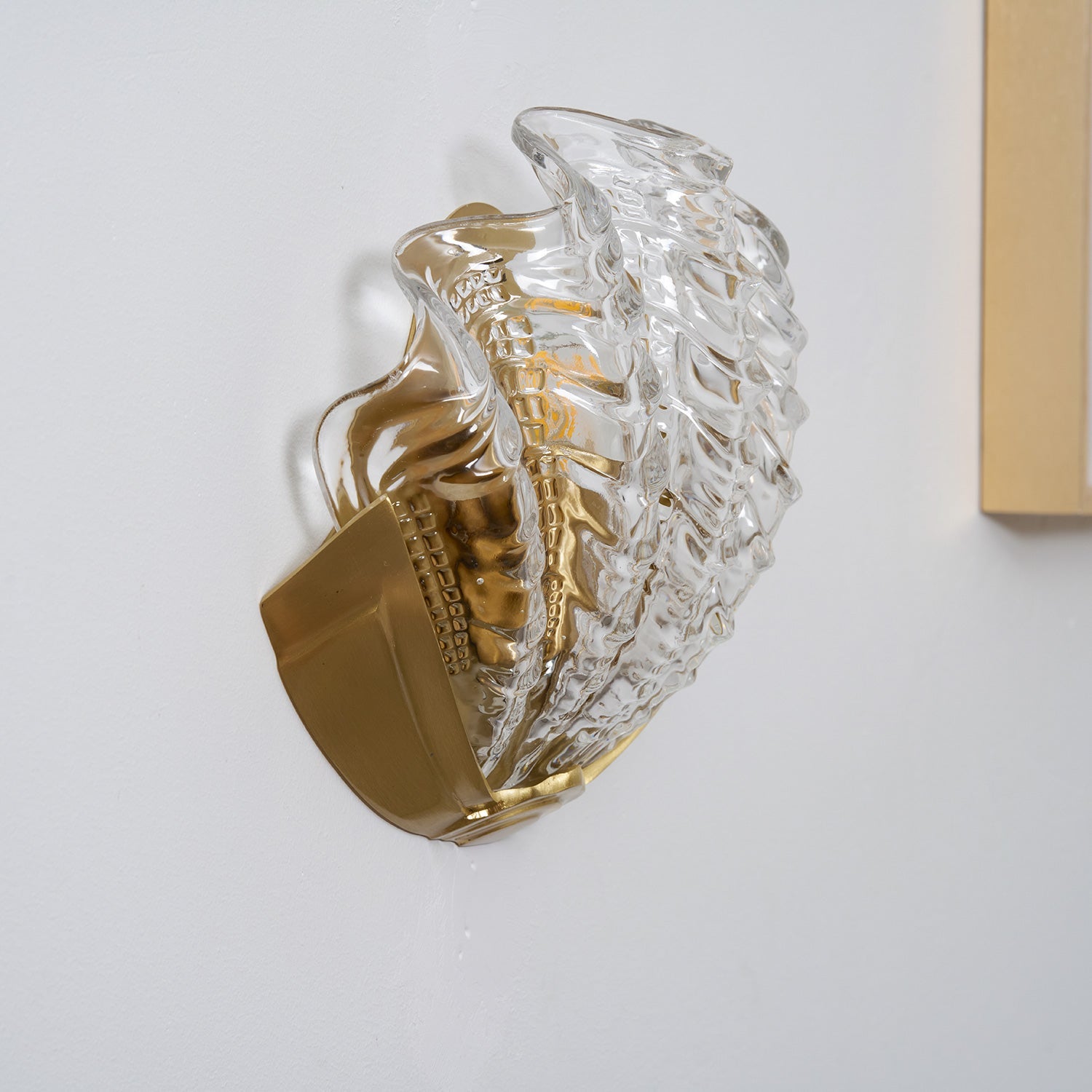 Art Deco Scallop Wall Light Glass lighting by Bling Lighting Studio