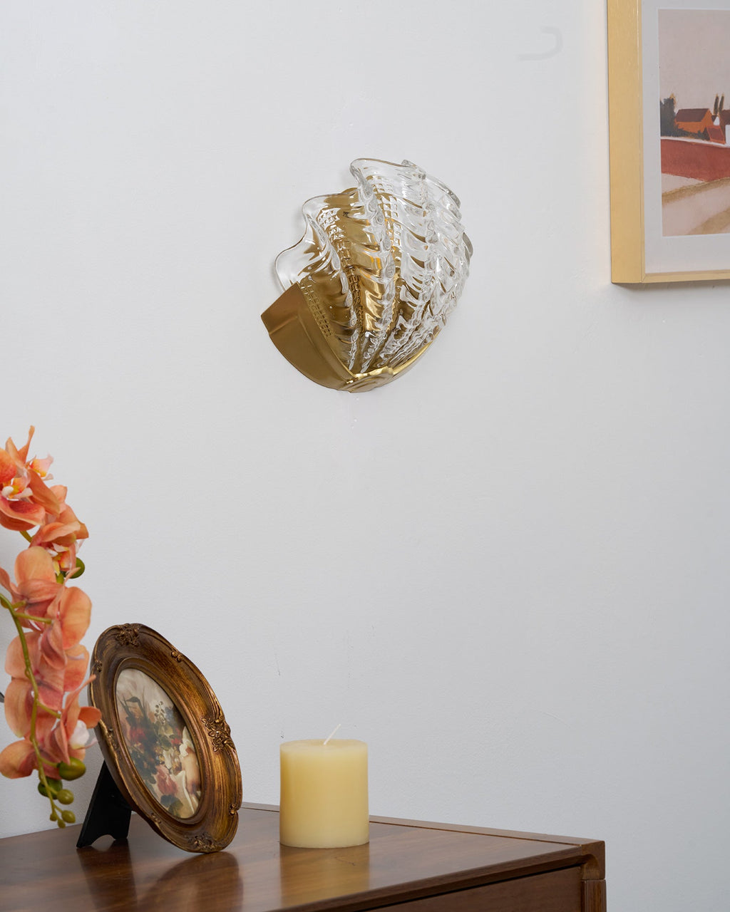 Art Deco Scallop Wall Light Glass lighting by Bling Lighting Studio