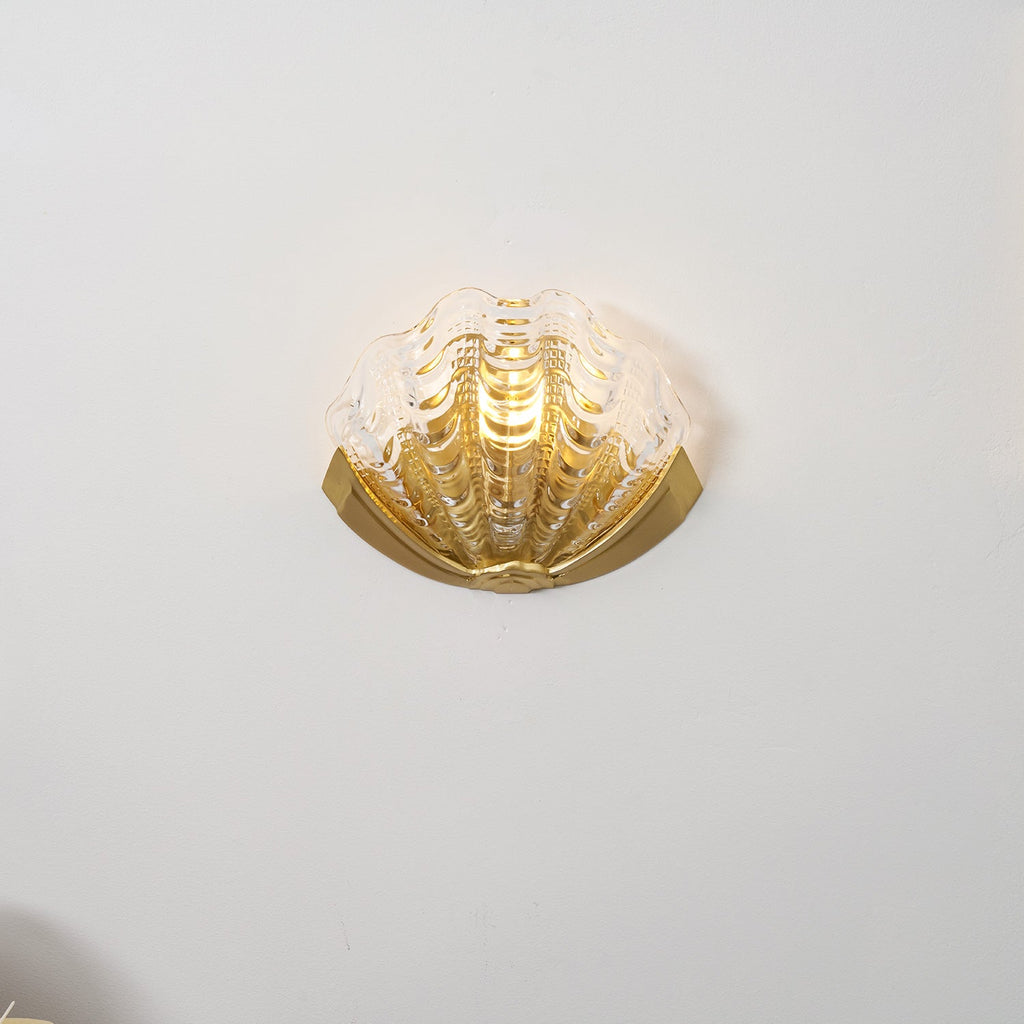 Art Deco Scallop Wall Light Glass lighting by Bling Lighting Studio