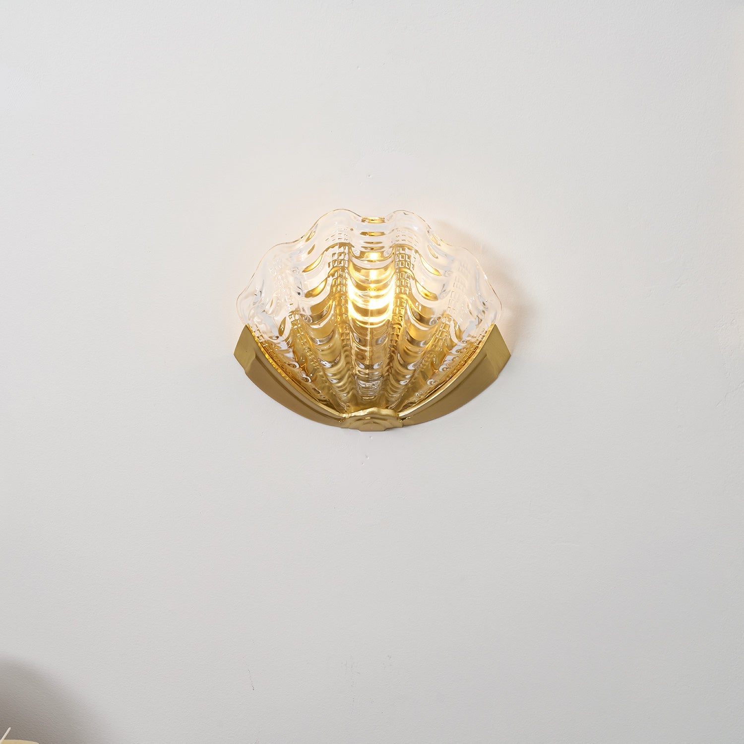 Art Deco Scallop Wall Light Glass lighting by Bling Lighting Studio