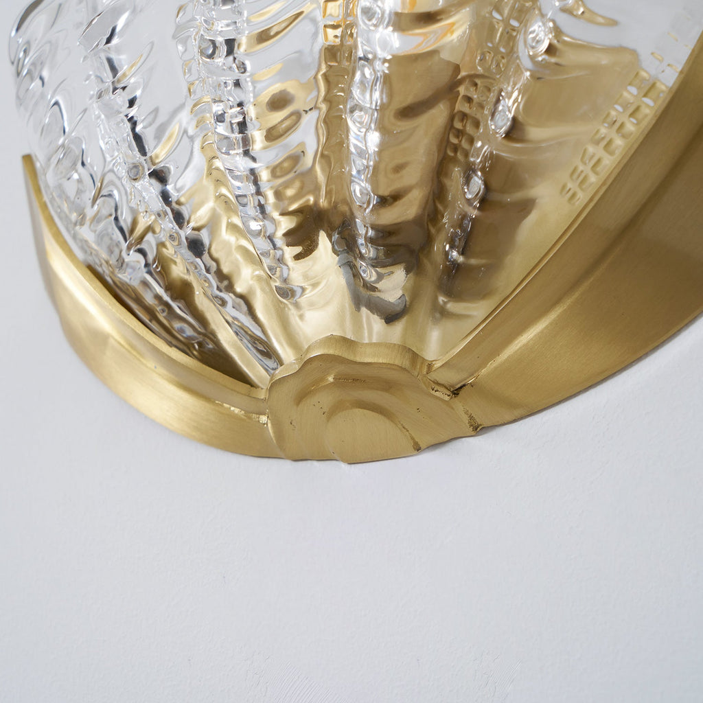 Art Deco Scallop Wall Light Glass lighting by Bling Lighting Studio