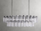Delsie Oval Art Glass Chandelier 51''63''72''L