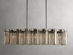 Delsie Oval Art Glass Chandelier 51''63''72''L