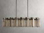 Delsie Oval Art Glass Chandelier 51''63''72''L