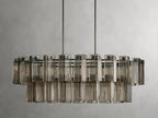 Delsie Oval Art Glass Chandelier 51''63''72''L