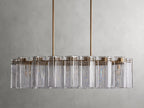 Delsie Oval Art Glass Chandelier 51''63''72''L