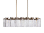 Delsie Oval Art Glass Chandelier 51''63''72''L