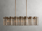 Delsie Oval Art Glass Chandelier 51''63''72''L